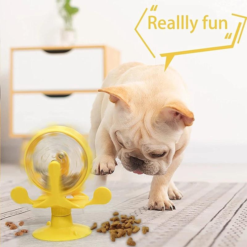 

Cat Bowls & Feeders Pinwheel Teaser Ball Automatic Feeder Rotate 360Â° Vertically Durable Safe For Dog Toys Pet Supplies Drop