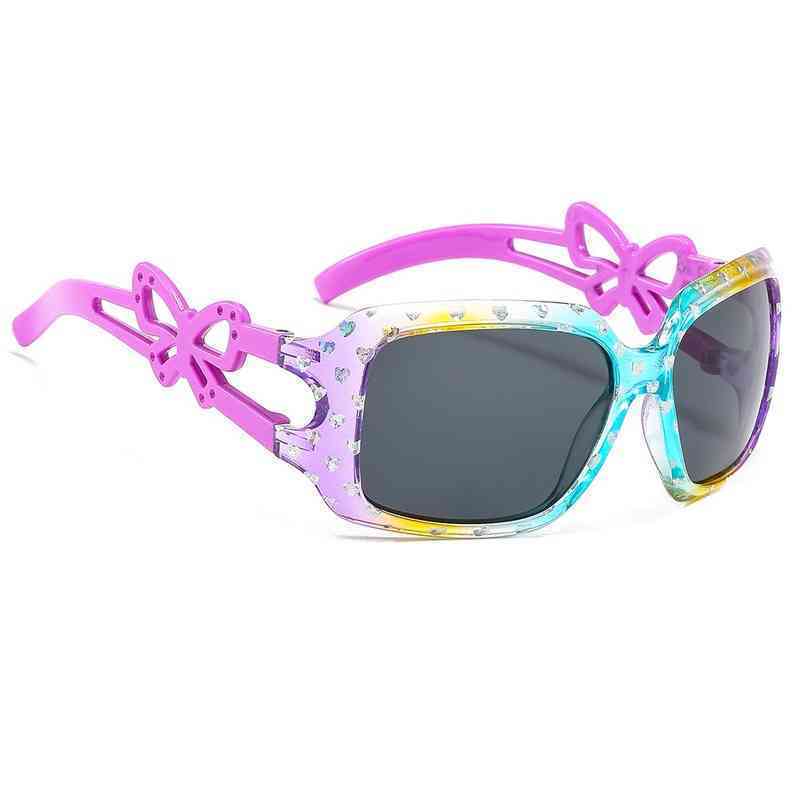

Children's Sunglasses UV Protection Cartoon Butterfly Decoration Catwalk Lightweight and Pressureless Comfortable Nose Pads Glasses wholesale, White;black