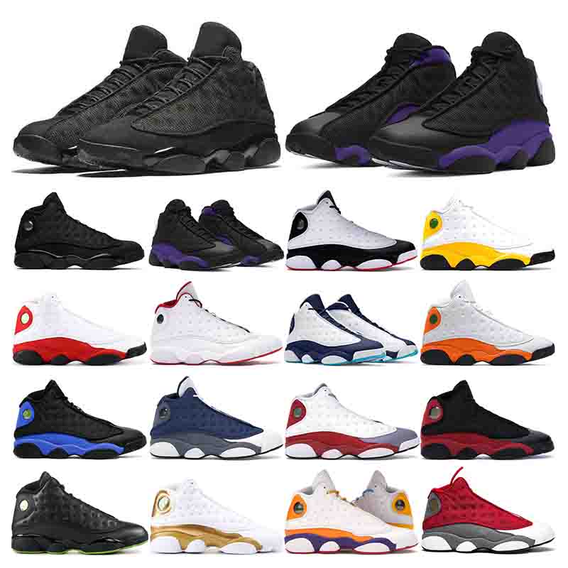 

13s mens basketball shoes 13 court Purple red flint Hyper Royal black cat He Got Game women sports sneaker trainers, 12