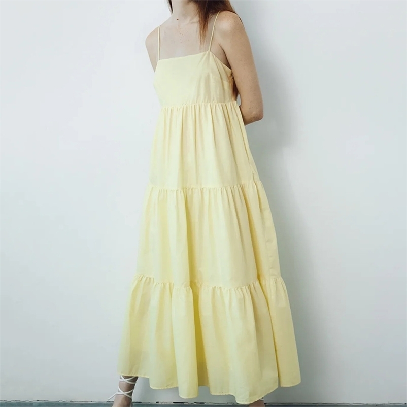 

Arrival Women One word collar Sleeveless Vintage Satin Summer mini Dress Boho Elegant Casual Vestidos 210524, Yellow