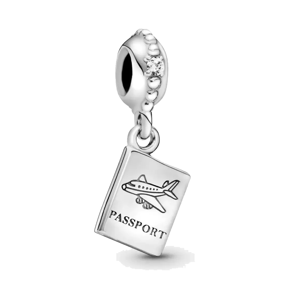

Fine jewelry Authentic 925 Sterling Silver Bead Fit Pandora Charm Bracelets Passport Travel Dangle Charms Safety Chain Pendant DIY beads, Bronze;silver