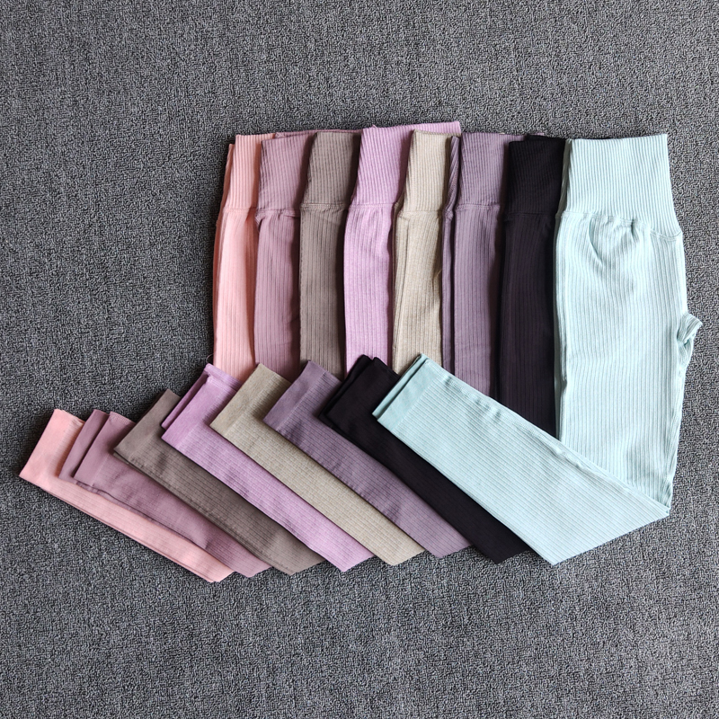 

New Yoga Pants Sports Clothing Seamless Legging Solid High Waist Full Length Workout Leggings for Fittness Yoga Leggings, Black