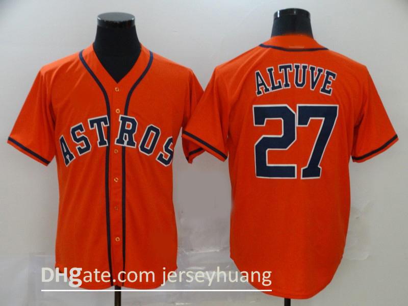 

HoustonAstrosBaseball Jerseys 27 Jose Altuve 2 Alex Bregman White Home Cool Base Jersey stitched Men Women Youth size -XXXXL, Blue;black