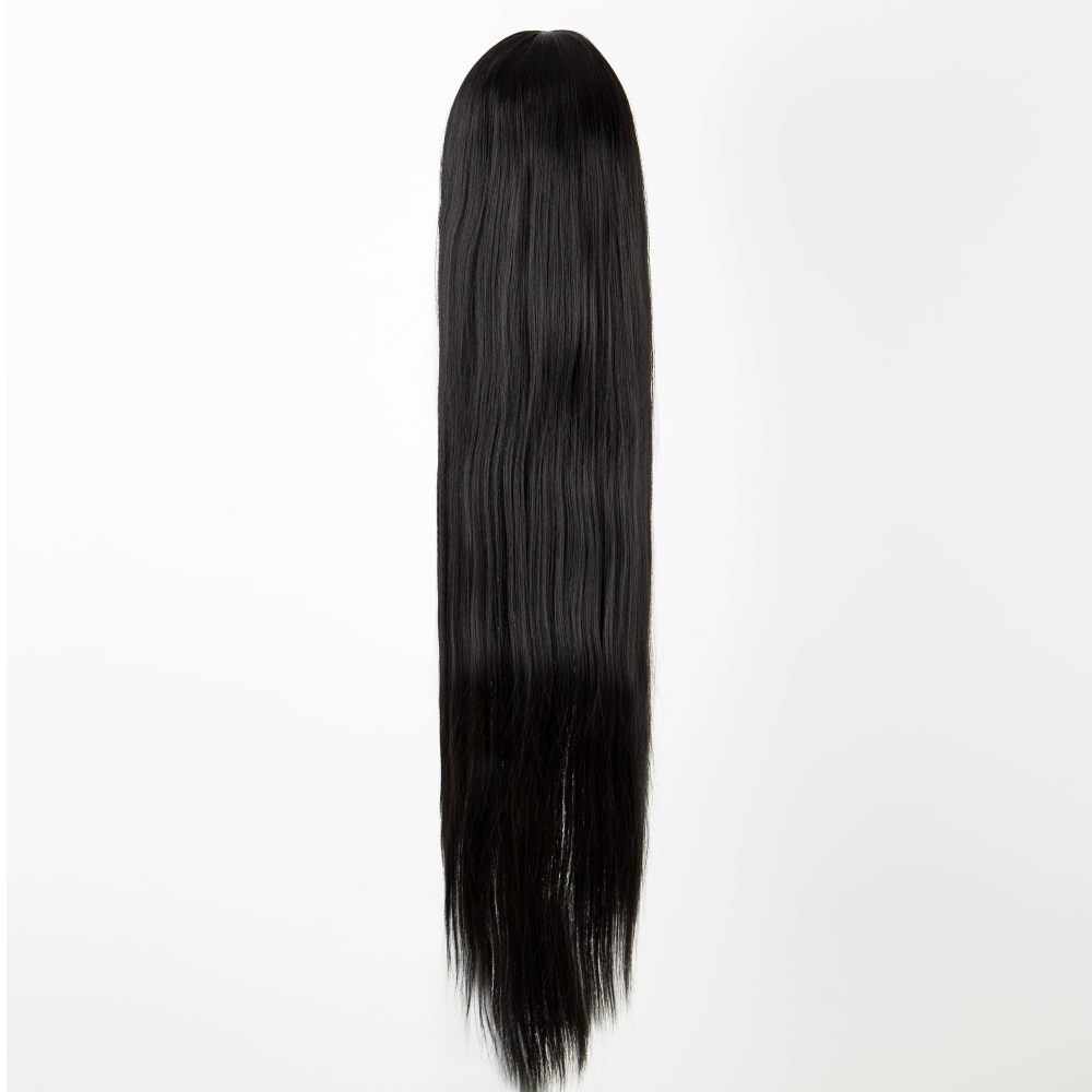 Costume Accessories Black Wig Fei-Show Synthetic Heat Resistant 100 CM/40 Inches Straight Brown Blonde Burgundy Hair Costume Cos-play Hairpi-image-751016516