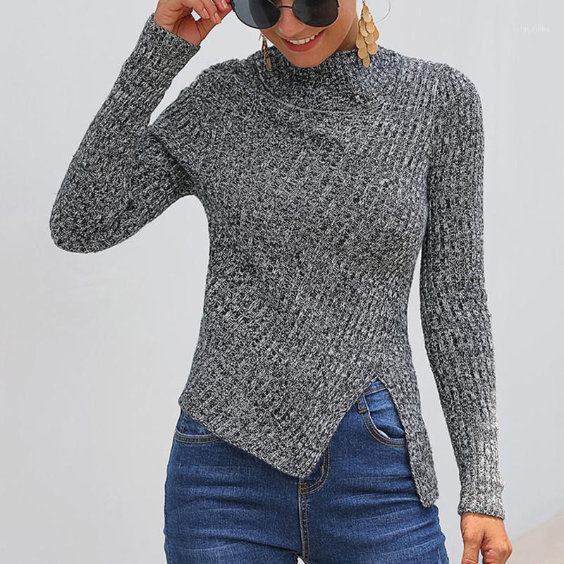 

Women's Sweaters Women Slim Solid Sweater Casual O-Neck Knitted Hollow Out Long Sleeve Top Comfortable Womens 2021, White;black