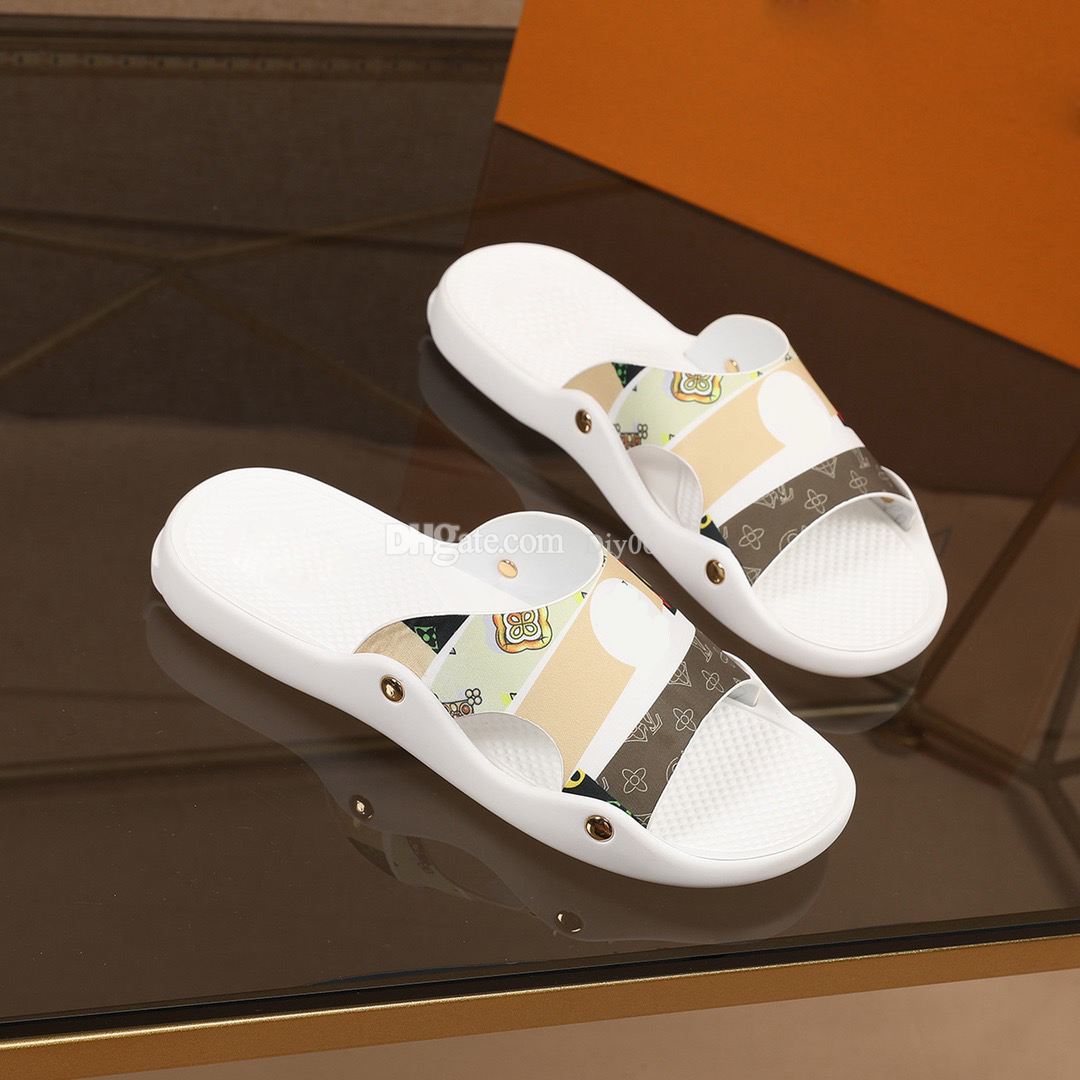 

New2021 Slides Luxury Sandals Designer Shoes Classic Slippers Summer Fashion Wide Flat Slipper men and women Sandal Flip Flops, Black