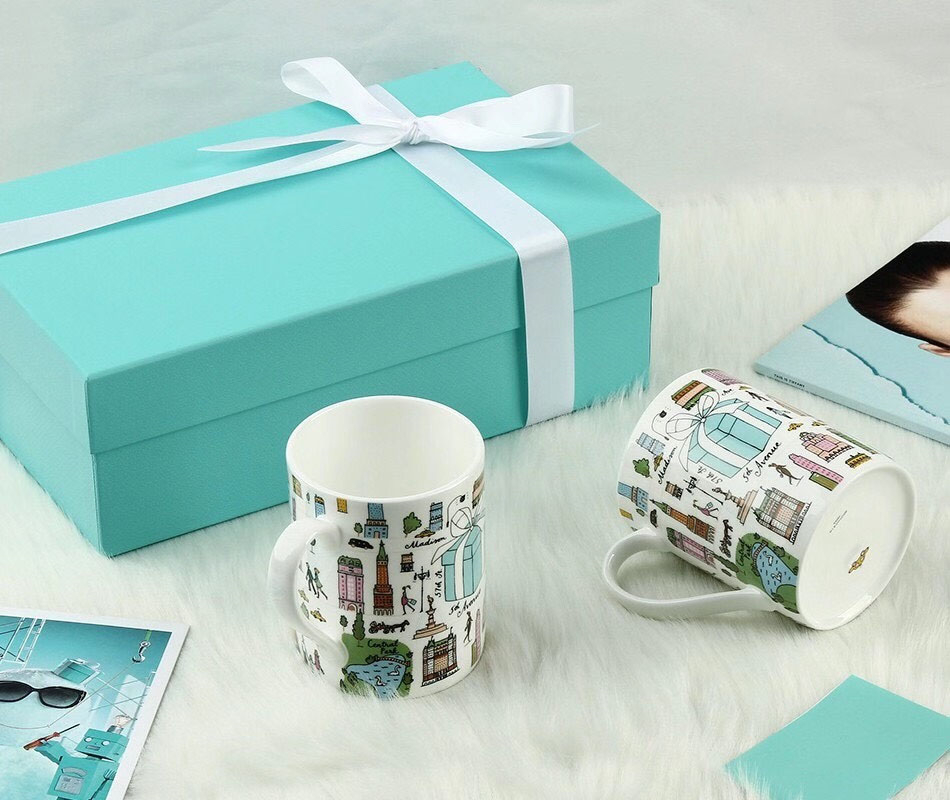 

Good quality Bone china mug Ceramic coffee cups tea cup Couple mugs High capacity Drinkware Wedding Birthday Christmas Gift, With box