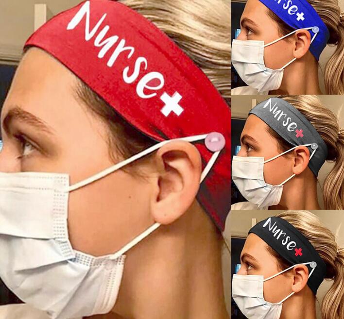 

Stretch milk silk nurse button mask headband sports Yoga headband hair accessories GC217