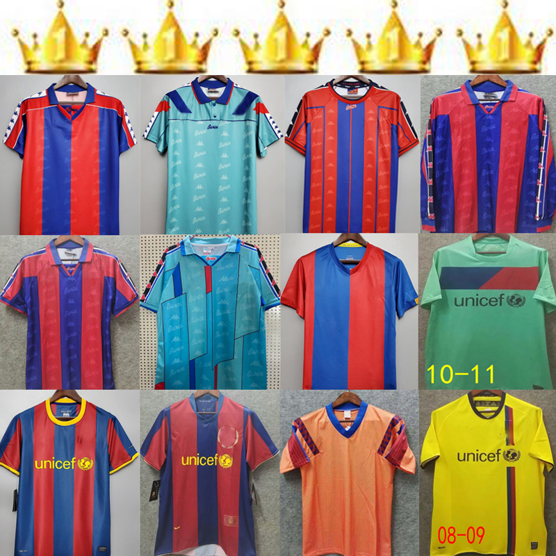 

Retro soccer jersey barcelona 96 97 07 08 09 10 11 XAVI RONALDINHO RONALDO RIVALDO GUARDIOLA Iniesta finals MESSI maillot de foot 1899 1999, Qq