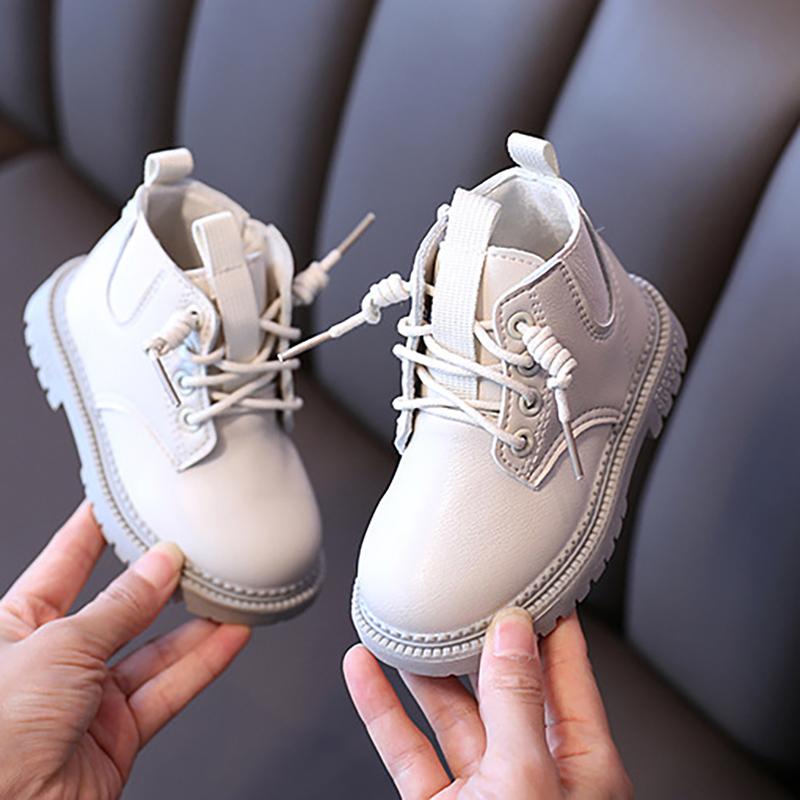 

Boots Autumn Winter Toddler Baby Plush For Kids Sports Shoes Boys Girls Design Zipper Rome Snow Child Shoe 2021, Black