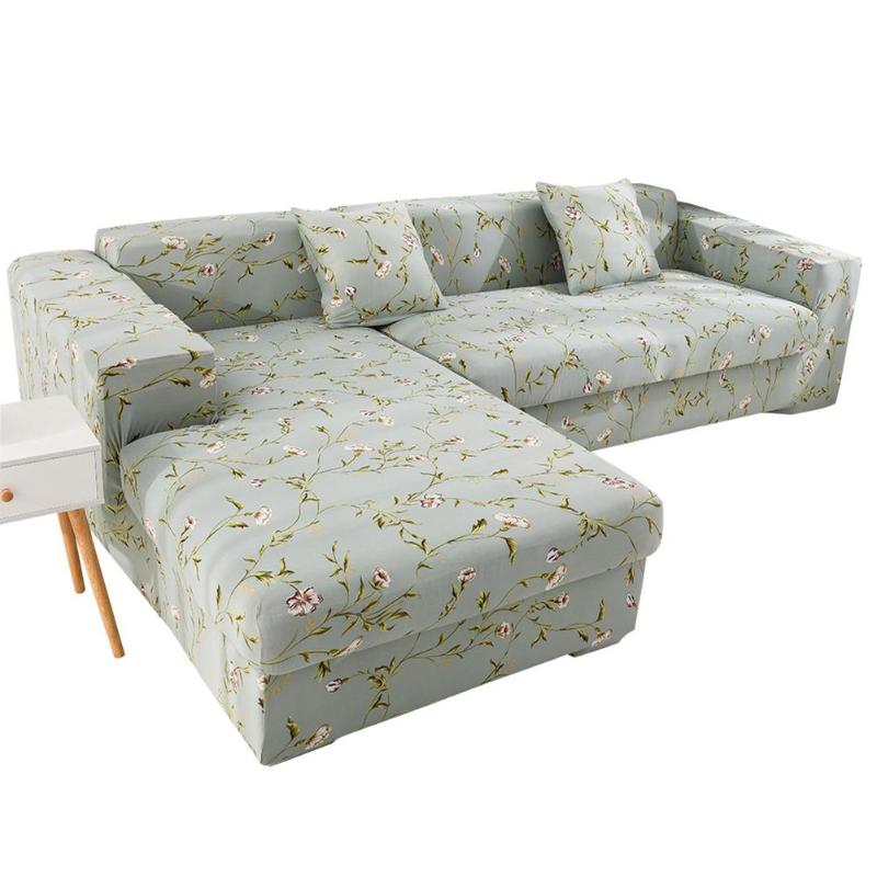 

Chair Covers L-shaped Sofa Cover Set Elastic Full Coverage Unique Washable Pattern Protector
