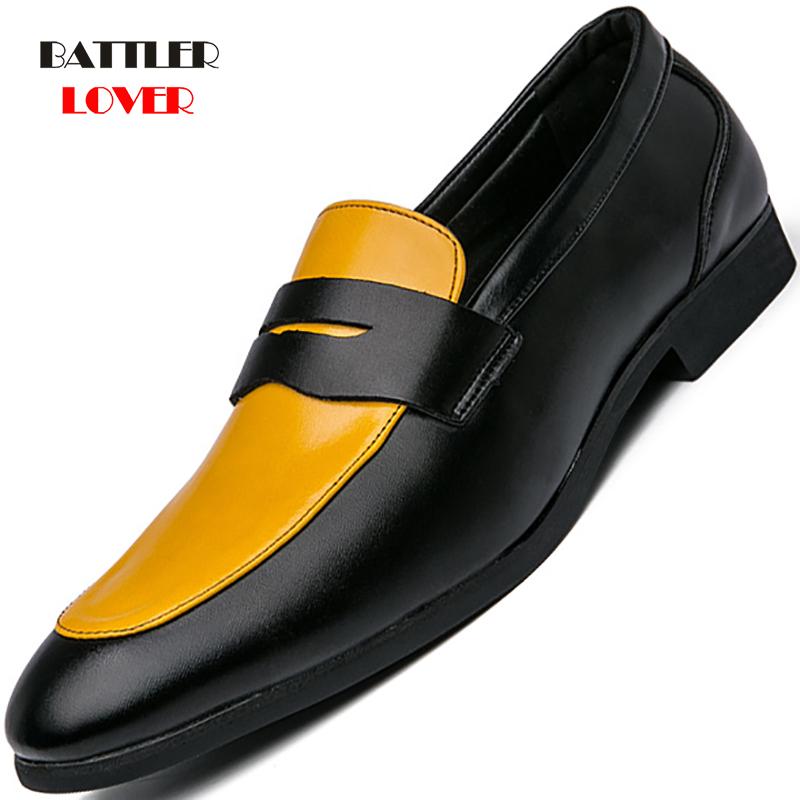 

Dress Shoes Casual Leather For Men 2021 Boat Design Loafers Male Business Moccasins Breathable Slip On Driving Size 38~48, Black