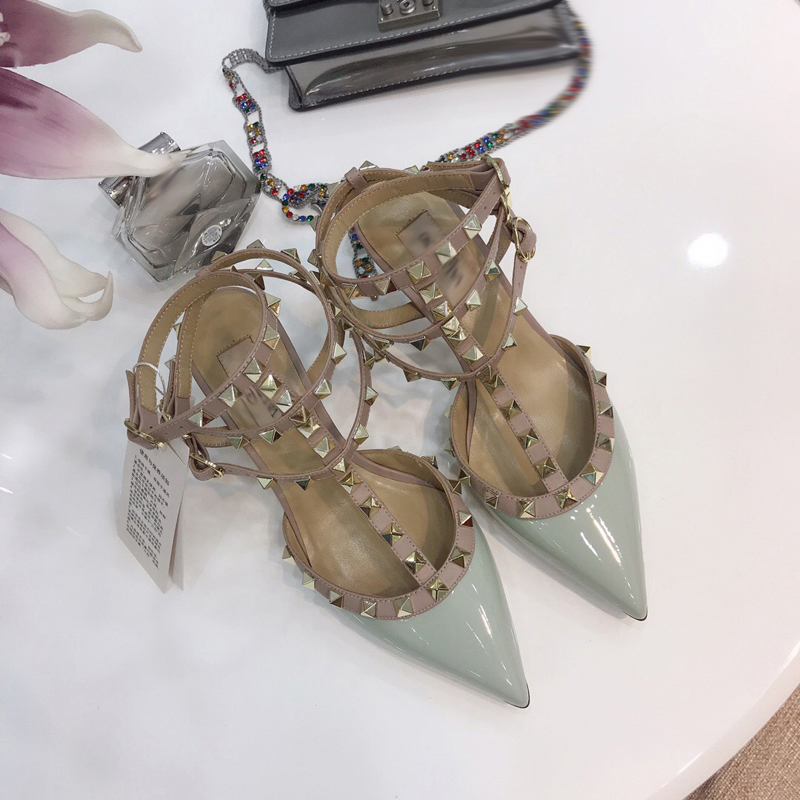 

2021 Good Quality Fashion Women Luxurys Designers Shoes Designer Sandals Womens Luxury High Heels Sandal Dress Shoess With Box Size 35-41 -H439, Dark grey