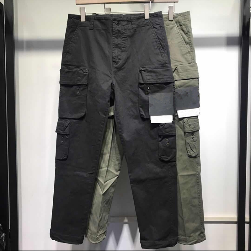 CPTOPSTONEY Spring summer and autumn Multi Pocket sportswear pants Street badge loose men's jogging suit outdoor function straight tube leis