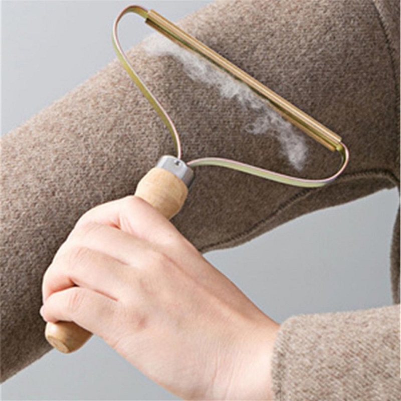 

Portable Wood Lint Remover Clothes Woollen Sweater Clean Tool Clothe Cleaning Fuzz Shaver Multi-Fabric Sweaters Comb with Steel net Pet Hair