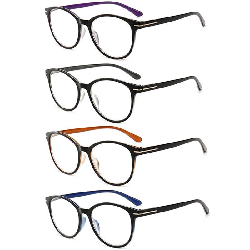 

Sunglasses Devyes Fashion Reading Glasses Spring Hinge Stylish Round Readers Men Women Magnifying Diopter +1.0 +4.0