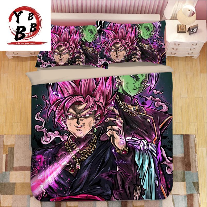 

Bedding Sets 3D Anime Set  Queen King Purple Duvet Cover With Pillowcase Single Double Bedclothes Terrorist Quilt, Style15