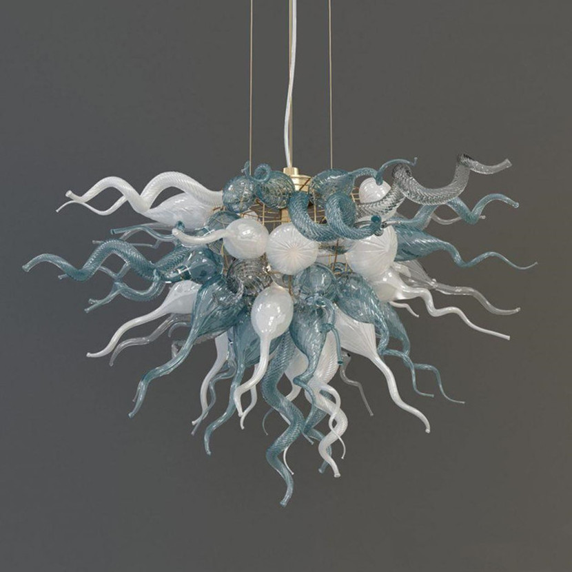 European Design Hand Blown Crystal Chandelier Lamp LED Chandeliers Pendant Lamps Home Living Room Hotel Decor-image-699945194
