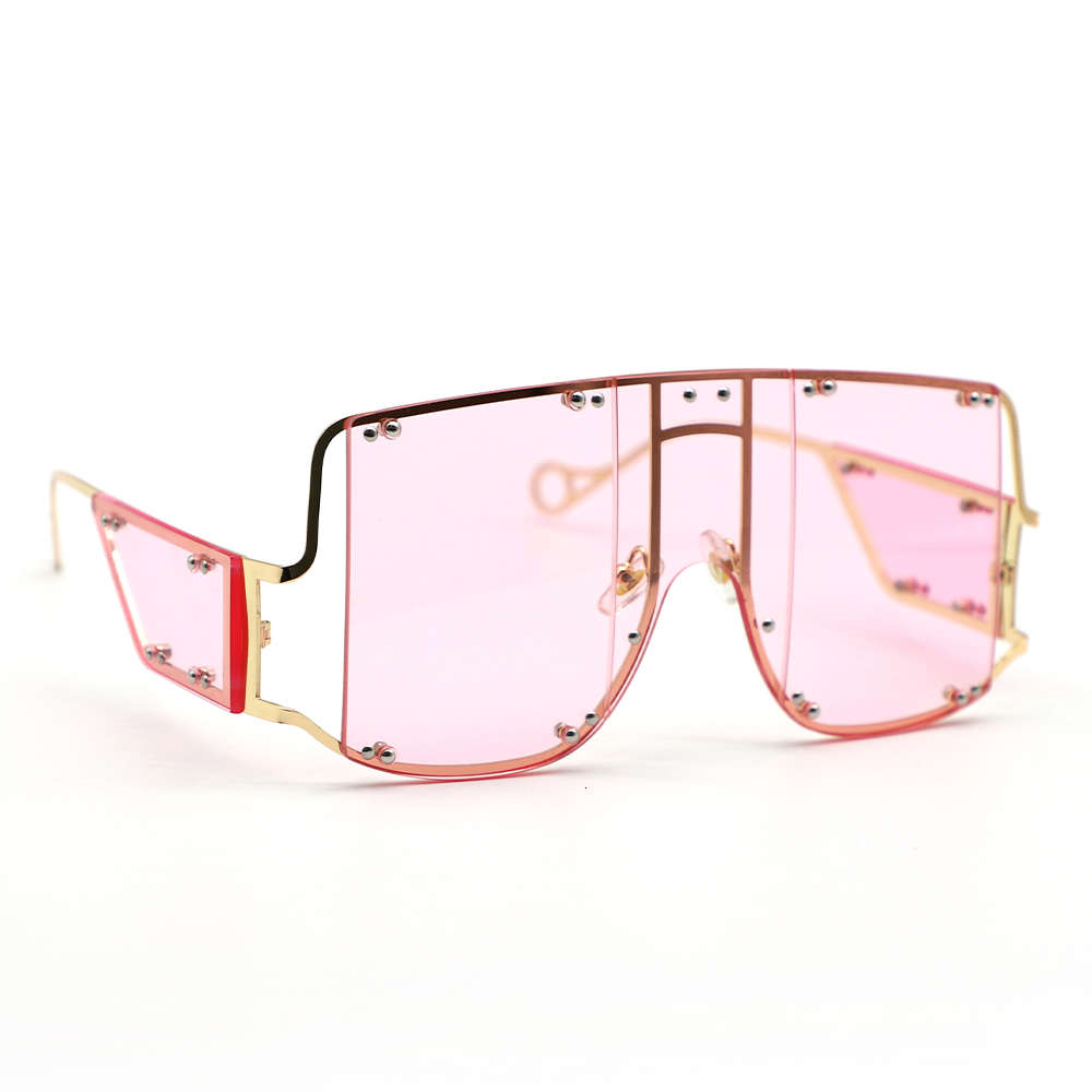 

d Sunglass Lunette De Soleil Femme Polarized River Optical Diamonds Mens Luxury Oversized Sunglass, White;black