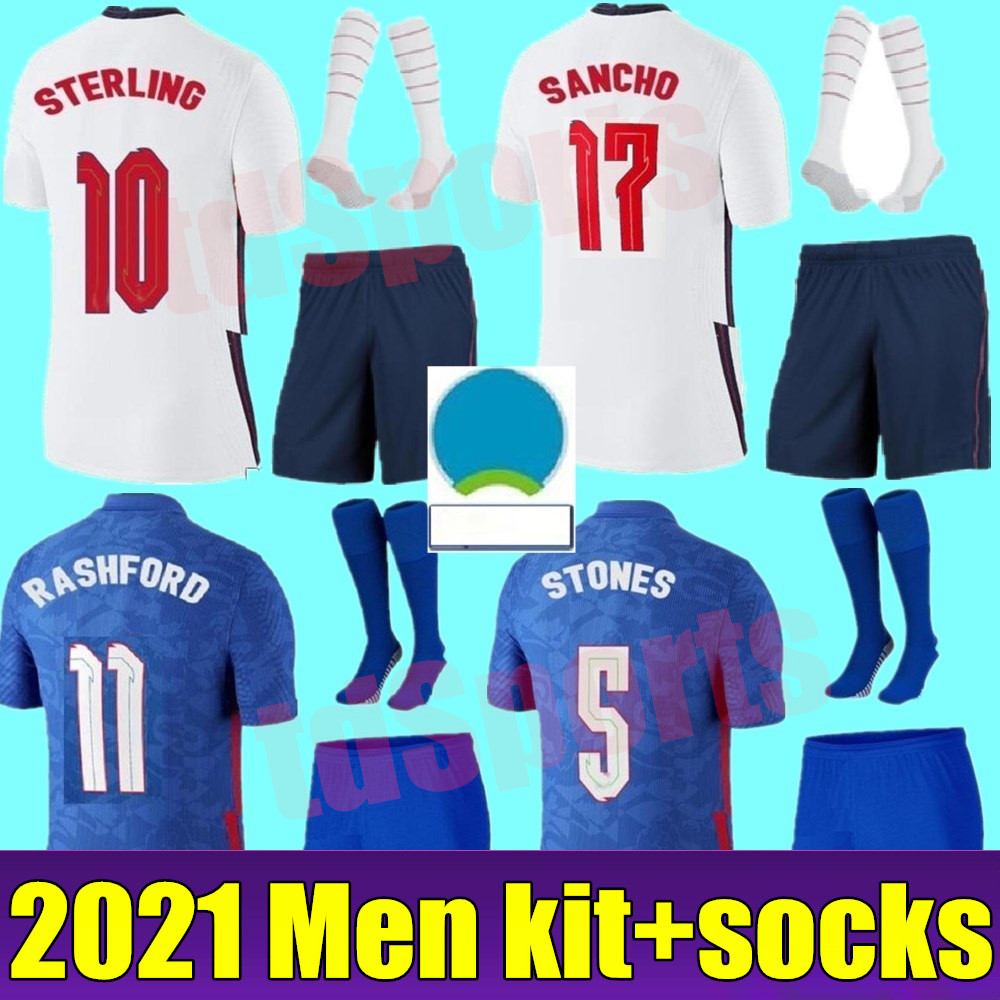 

2021 national team soccer jersey Euro Cup ADULT KITS KANE EnGLaND STERLING RASHFORD SANCHO HENDERSON BARKLEY MAGUIRE 20 21 football shirts Men sets uniforms, Home+euro cup patch
