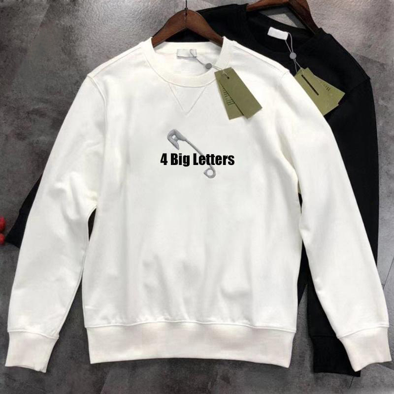 

21ss Mens hoodies couples casual Pullover long sleeve street Hip Hop Cotton Safety Pin loose fit womens luxury hoodie sweatshirt jumpers, 18