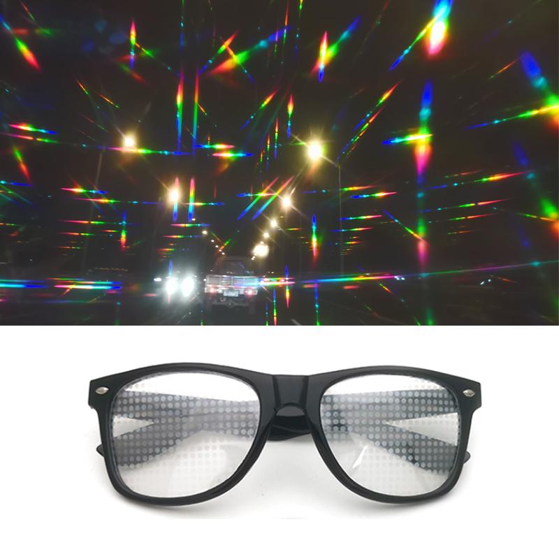 

Sunglasses 2021 Phoenix Ultimate Diffraction Glasses-3D Prism Effect EDM Rainbow Style Rave Frieworks Starburst Glasses For Festivals