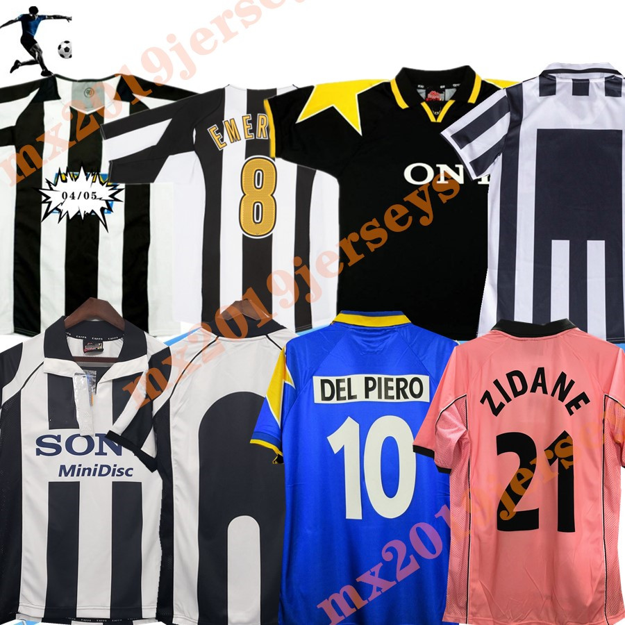 

2004 2005 Retro Ju DEL PIERO Conte soccer jersey PIRLO Buffon INZAGHI 84 85 92 95 96 97 98 99 02 03 UV Rossi ZIDANE Ancient maillot DAVIDS BOKSIC shirt, 11/12 away