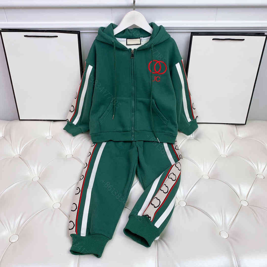 

Desinger baby clothes children hoodies coat pants ste simple cciggu brand logo embroidery winter hoodies sweater casual 2 piece children long sleeve tops suit c1, Supplementary price difference