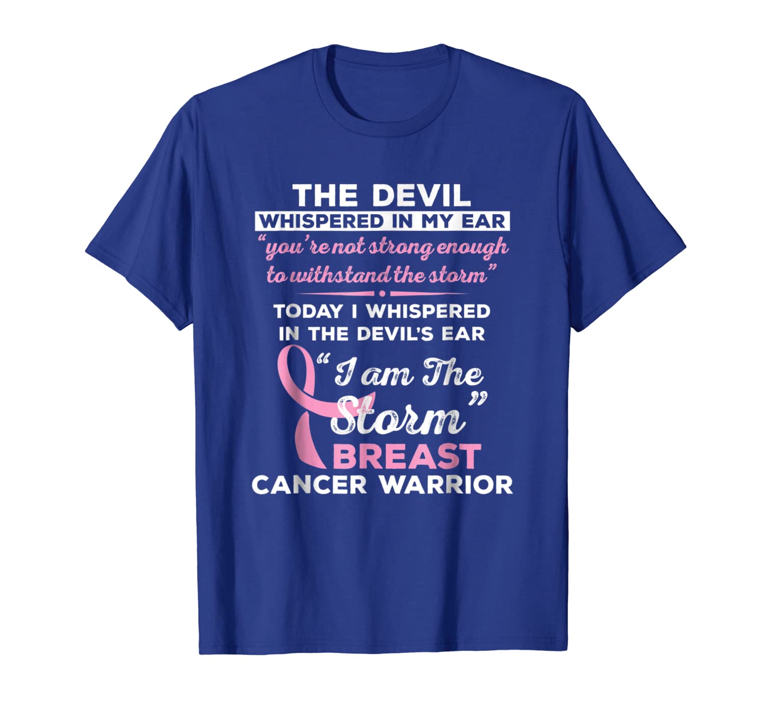 

i am the storm breast cancer warrior t-shirt, White;black