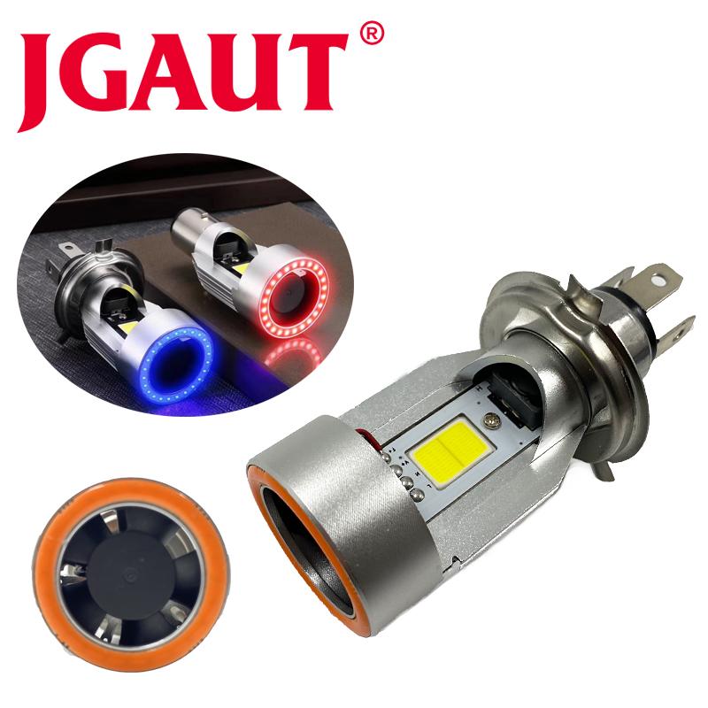 

Car Headlights COB Motocycle Angel Eyes Demon Projector-Lens H6 BA20D H4 HS1 CCFL LED Motorbike Head Lamp Scooter Accessories Fog Light 25W