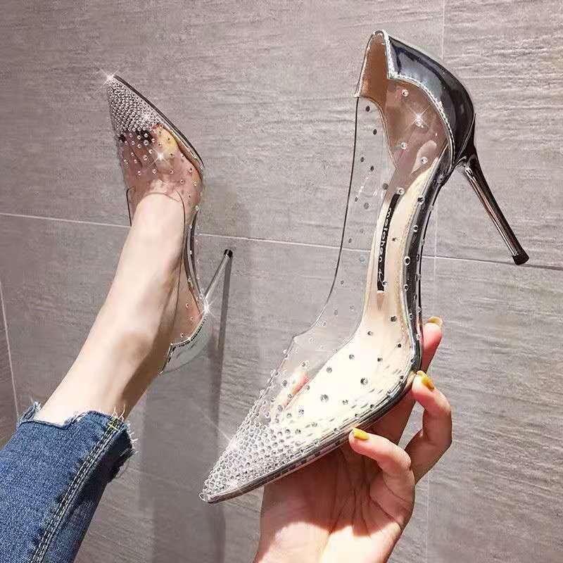 

Dress Shoes Woman Pumps Patent Leather High Heels Women Basic Pump Wedding Female Stiletto Heel Plus Size, Champagne-8cm