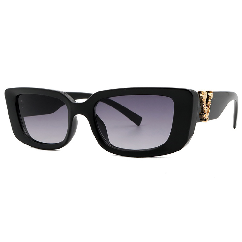 Sunglasses 2020 New Cat Eye Mode Square Small Ladies Gradient Colour V-shaped Glass Frame UV400