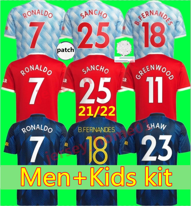 

21 22 soccer jersey Manchester RONALDO SANCHO POGBA CAVANI MARTIAL UTD VAN DE BEEK B. FERNANDES RASHFORD LINGARD football shirt 2021 2022 ad, Black;yellow