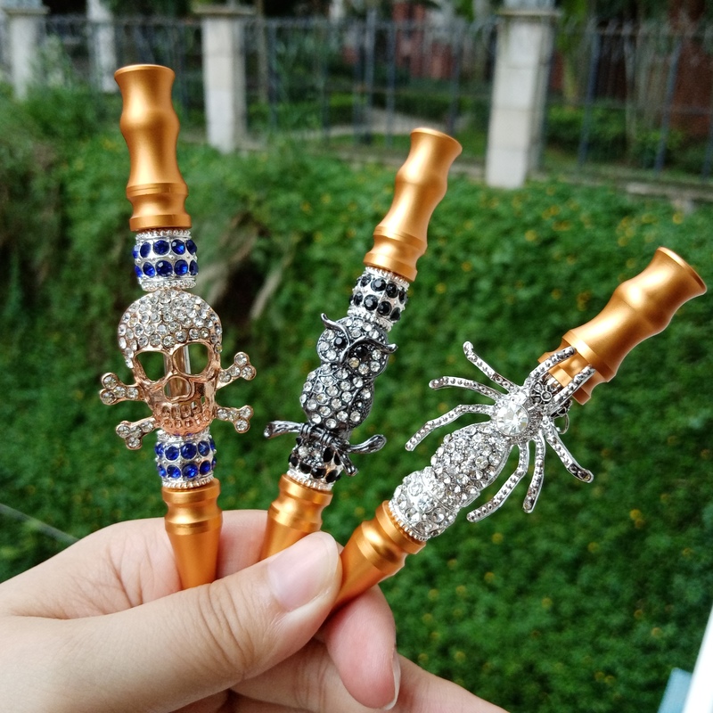 

Animal Jewelry Mini Hookah Mouth Smoking Pipes Arab Shisha Tips Alloy Material Mouthpieces