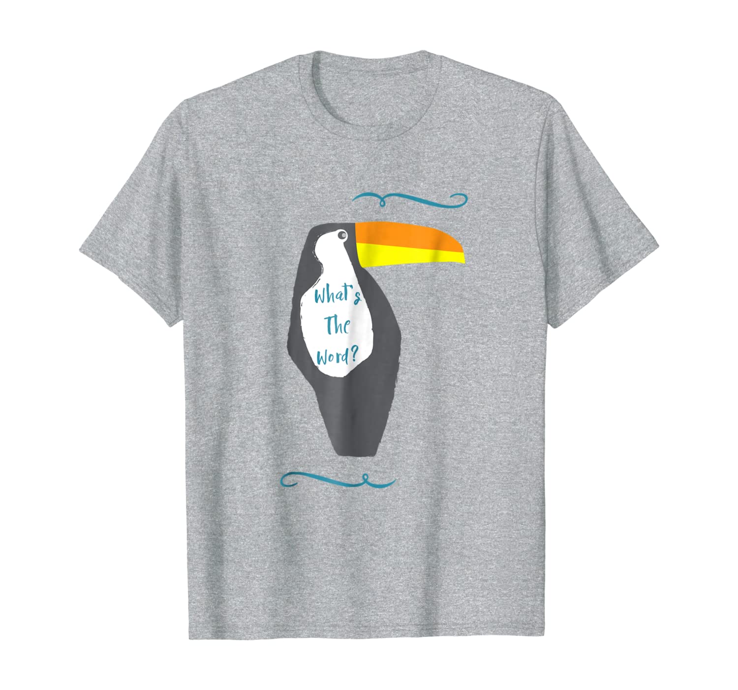 Funny What&#039;s The Word Chill Toucan Tropical Bird T-Shirt-image-703283676