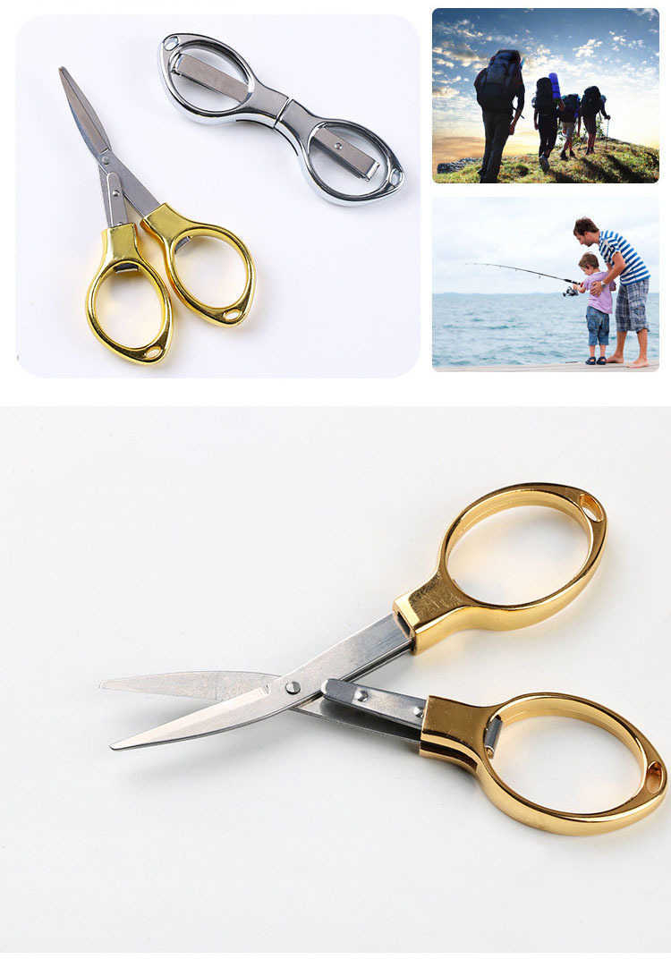 

Scissors Multifunction 8 Words Fold Aluminum alloy Handle Stainless Steel Student Stationery Handmade Crafts Kids DIY Tool J012 D1HK