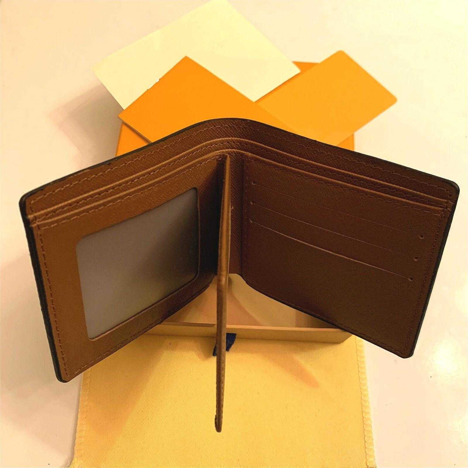 

2021 New High quality billfold Wallet Paris Plaid Style Designers Mens Wallet Women Purse High-end S Luxury Wallets handbag With box 73HA, Customize