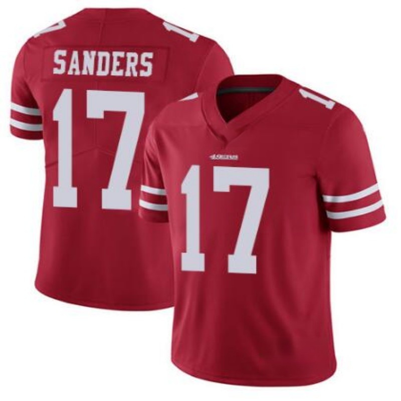 

San Francisco 49ers Men #17 Emmanuel Sanders Women Youth Vapor Untouchable Limited Jersey, Black;red