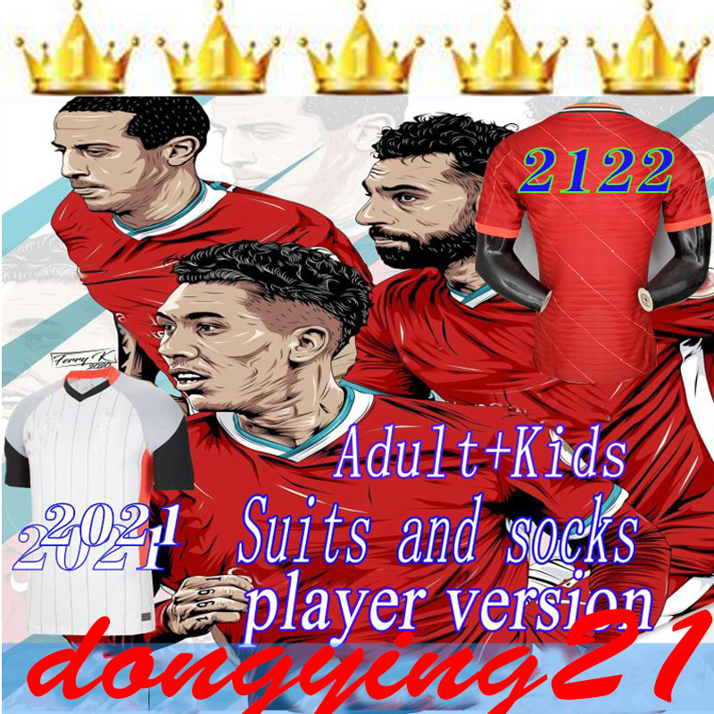 

20 21  player version LVP soccer jerseys Gerrard special edition Smicer Alonso Hamann BARNES KUYT Cisse new 2021 Football Shirt men+kids suit
