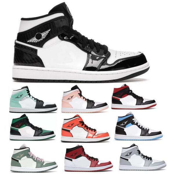 

Jumpman 1 1s Mid Basketball Shoes Chicago Tropical Twist Igloo Arctic Orange Dutch Green Toe Light Smoke Grey 2021 Men Women Skateboard Sneakers