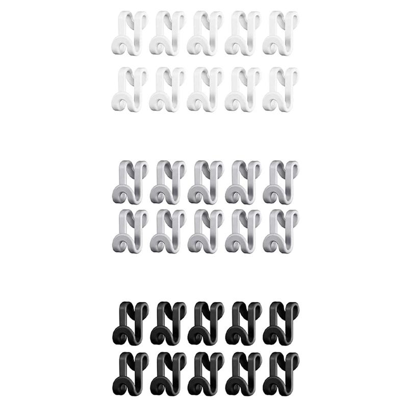 

Hangers & Racks 30 Pieces Clothes Hanger Connector Hooks Mini Cascading For Closet