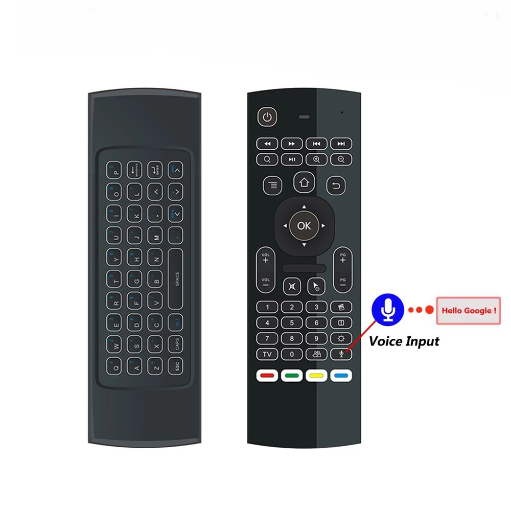

MX3 MX3-L Germany Smart Voice Backlit Poland Air Mouse IR 2.4G RF Sweden Remote Control For UK Netherlands android TV Box