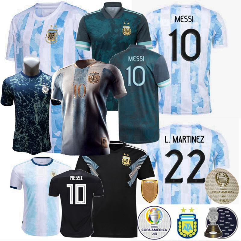 

2021 2022 Argentina Soccer Jerseys Otamendi DE PAUL L.MARTINEZ KUN AGUERO DYBALA DI MARIA MESSI Maradona TAGLIAFICO football men women kids shirt, Away 2018