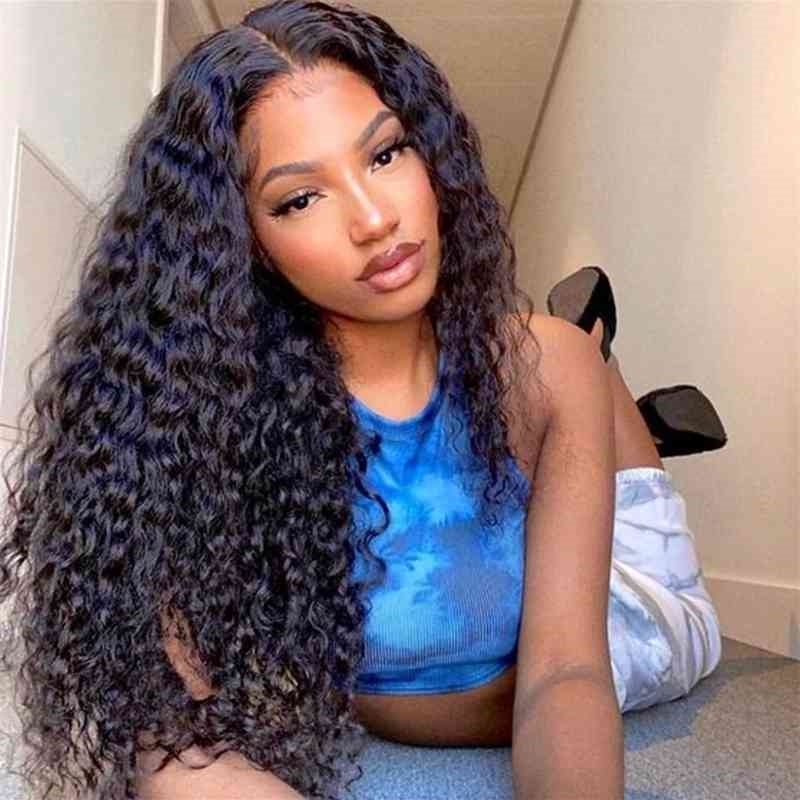 

fashion Female personality new small wig fluffy natural long curl hair, Red