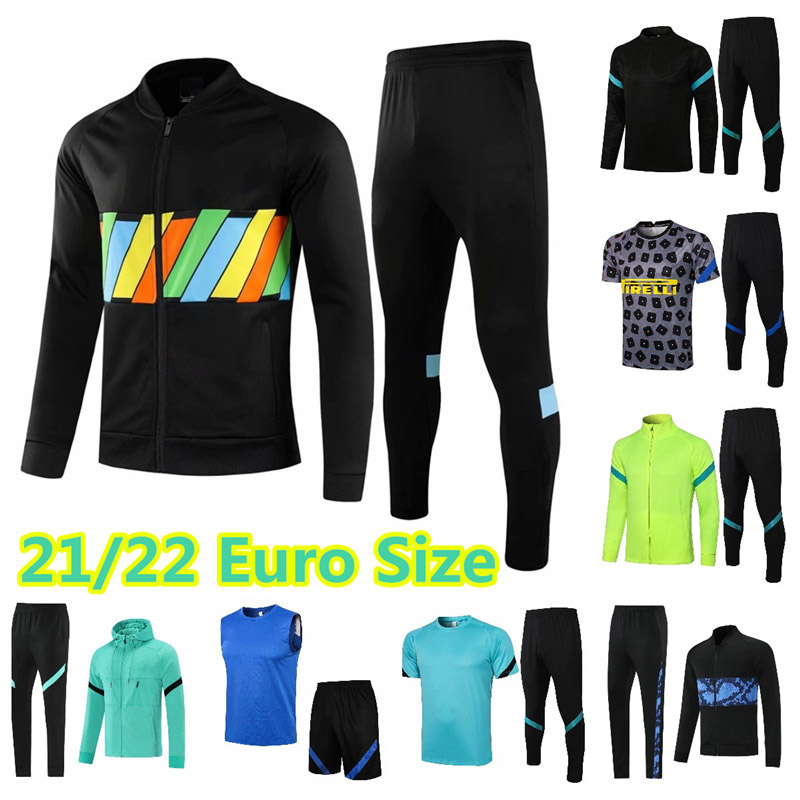 

INTER jerseys 21 22 DZEKO sweater tracksuits Soccer sets ÇALHANOGLU MILAN VIDAL BARELLA LAUTARO ERIKSEN jackets Training Wear Jogging Polo T shirt, 17