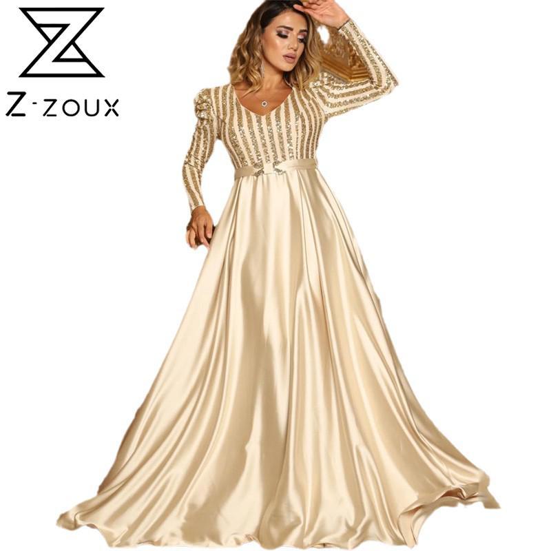 

Women Dress Temperament Party es High Waist Large Hem Maxi Long Sleeve Plus Size Ladies Summer es 210524, Black