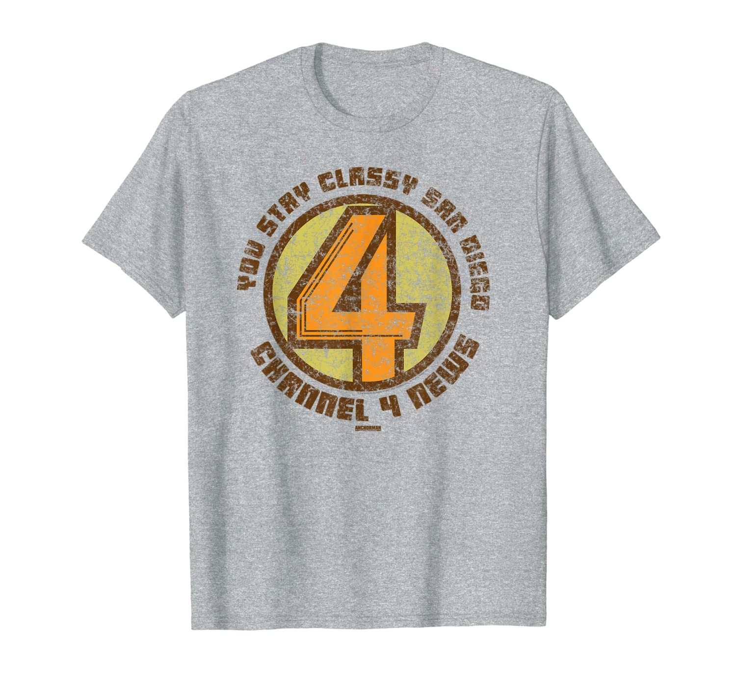 

Anchorman Channel 4 News T-Shirt, White;black