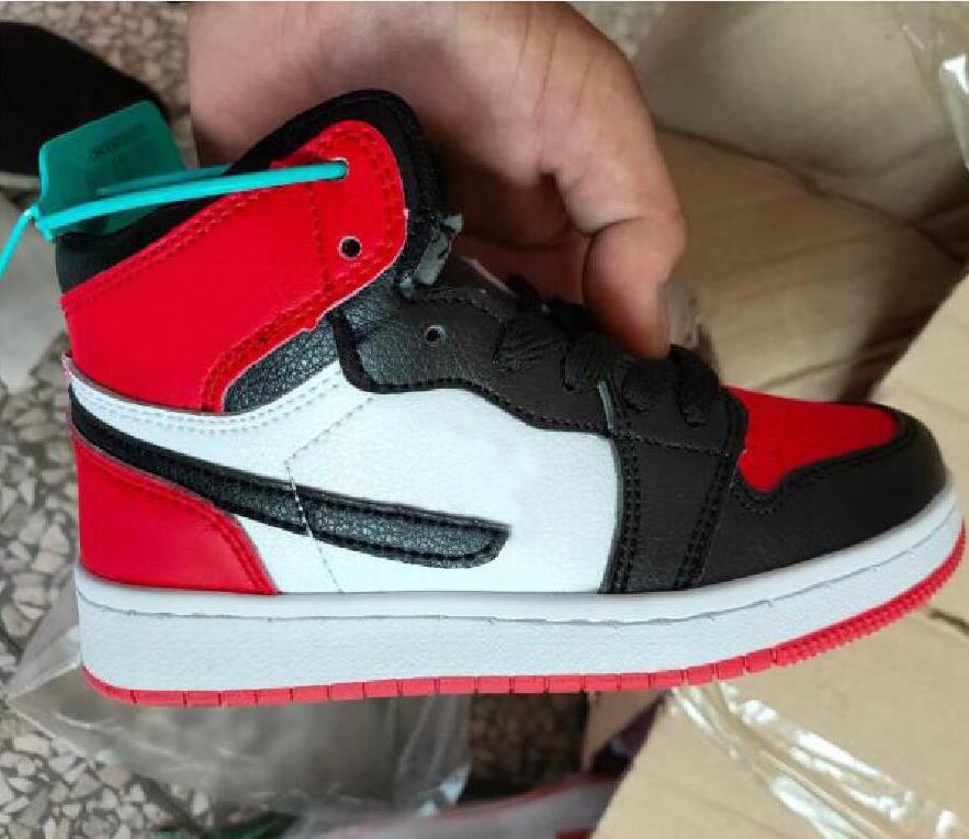 

basketball shoes black orange red terracotta boys girls Youth kids jumpman 1 sneakers baby EUR 28-35 Dress Shoe san, Customize