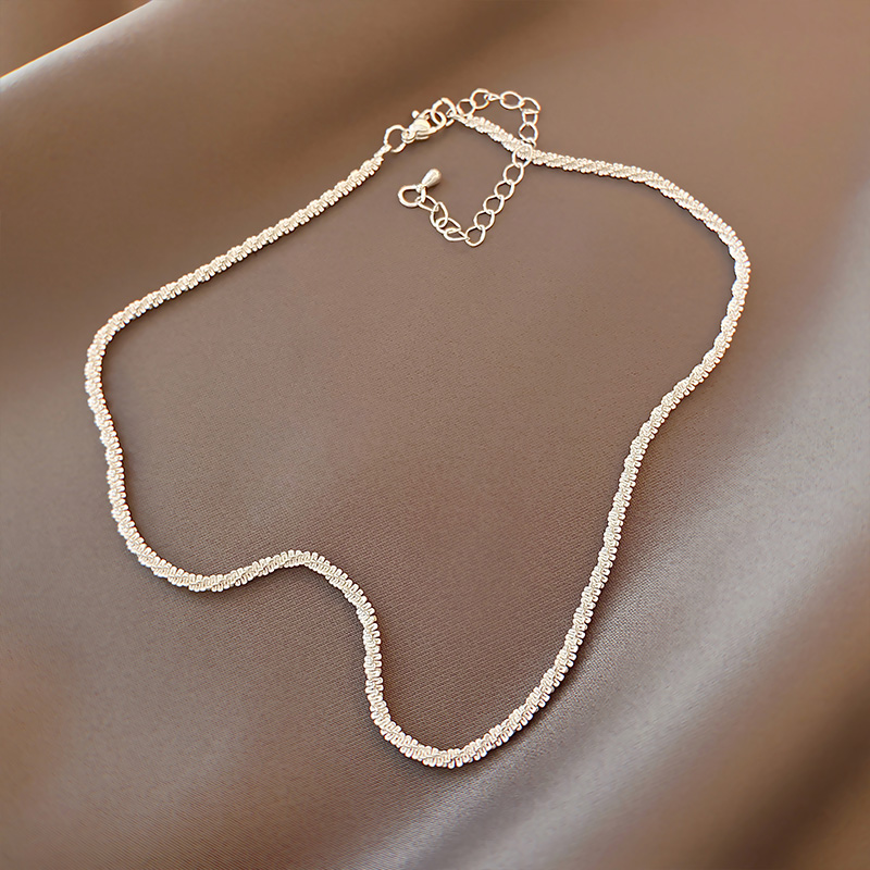 Xianlan543 Baroque Pearls Natural Female Summer Light Luxury Niche Collarbone New Ins Cold Wind Necklace Chain-image-706519510