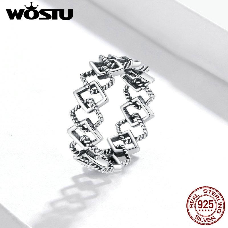

Arrival Finger Rings 925 Sterling Silver For Women Simple Geometric Ring Party Wedding Jewelry Gift Anel DXR694 Cluster